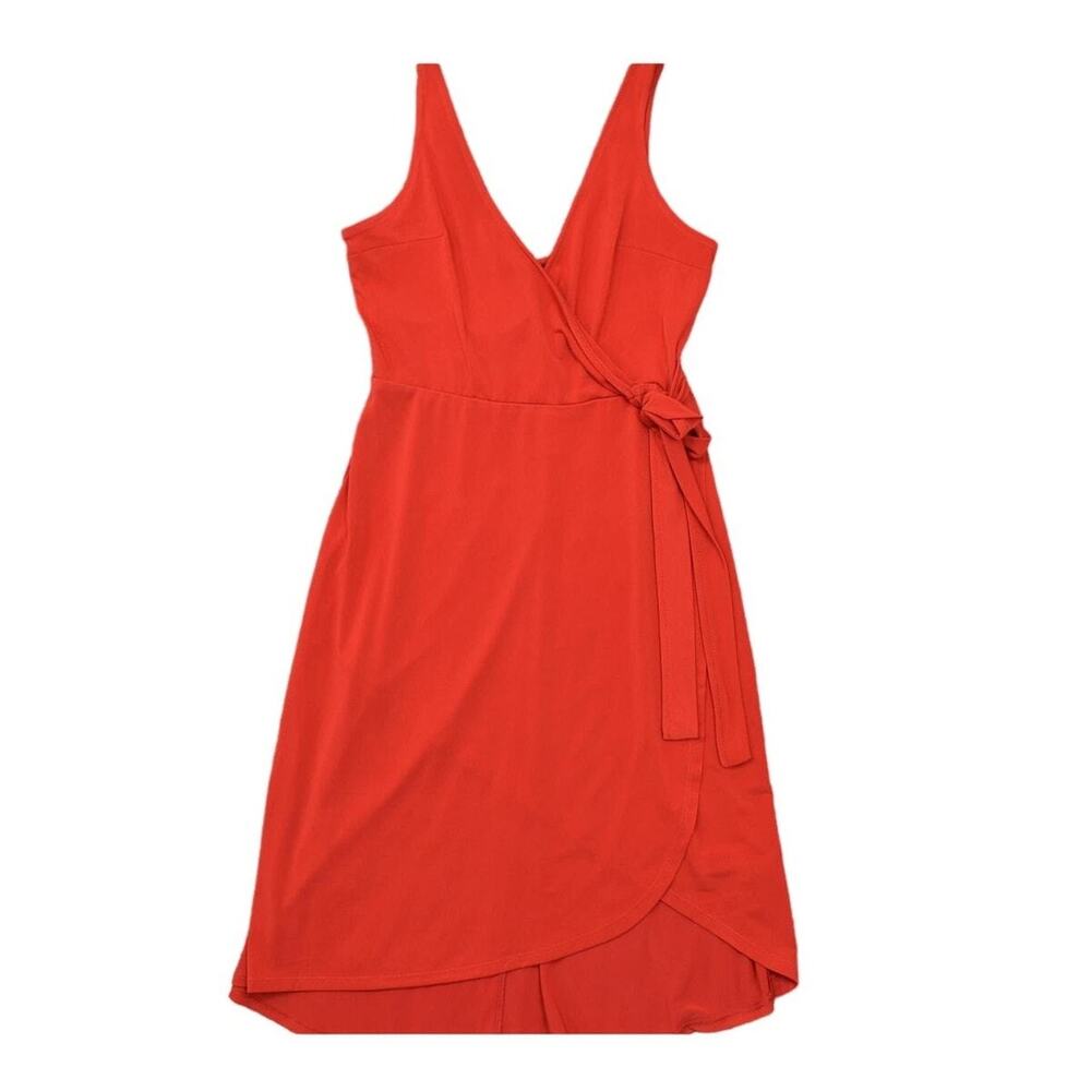 NEW Express Red Wrap Dress XS New With Tags - Knee Length Belt